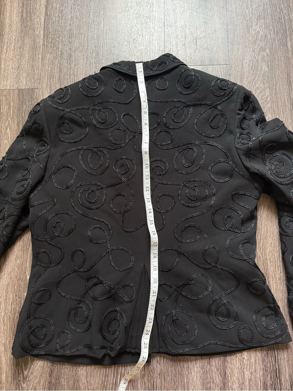 Jones New York Black Embellished Women's Blazer - Picture 5 of 8